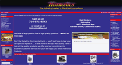 Desktop Screenshot of hotronicsproducts.com